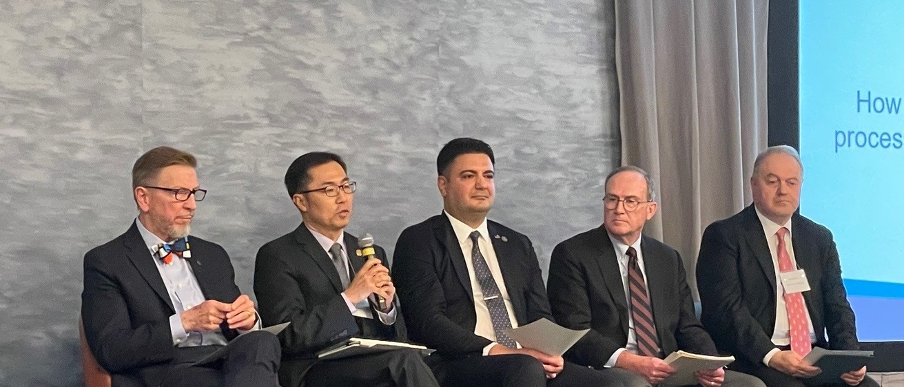Kyungsup Shin speaking during the ABO panel discussion.