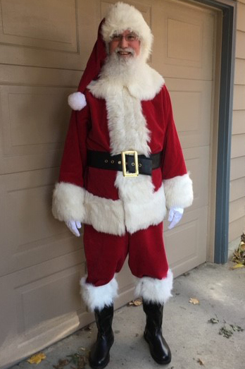 David Drake in his Santa costume