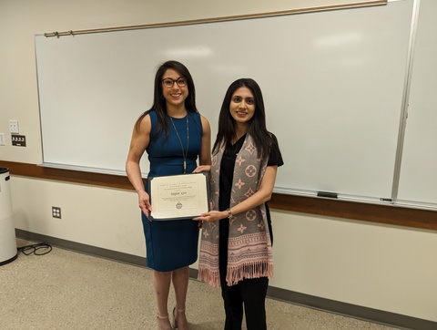 Taylor Leos and Juhi Uttamani