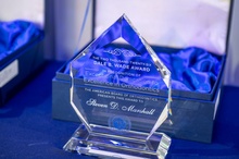 Photo of the Wade Award plaque