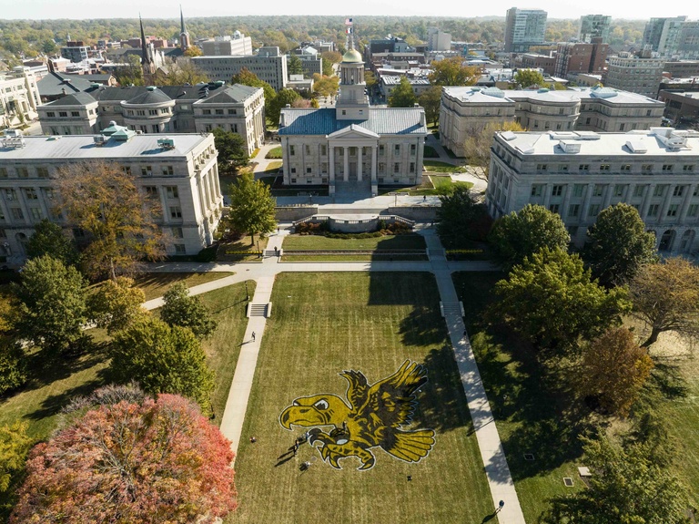 Aerial view of 2022 Homecoming Tigerhawk