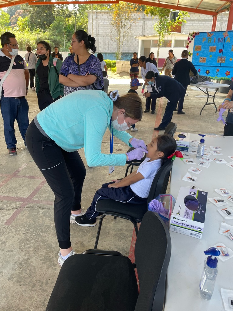 Krayton Schnepf providing dental care in Mexico