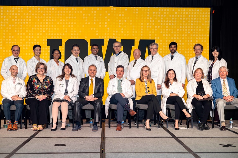 Faculty participating in the White Coat Ceremony 2023