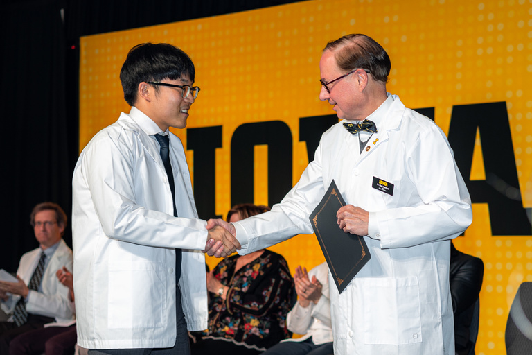 Students and Faculty at White Coat Ceremony