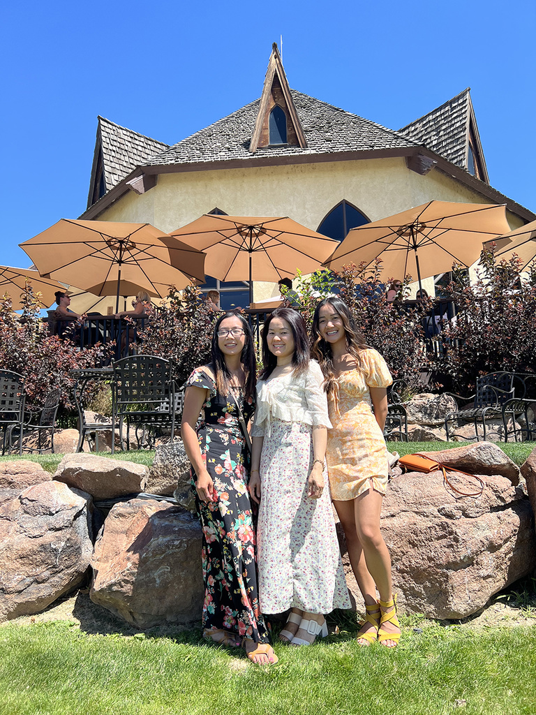 Amy Fong's mom, Sengdeuane Fong, and sister, Alicia Fong, have always supported her in her endeavors.