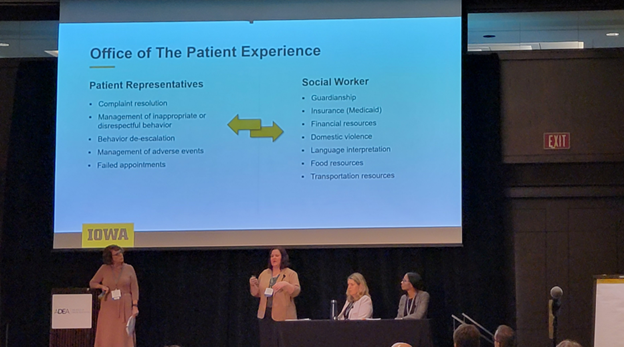 Ann Synan and Nicole McGlynn giving a presentation