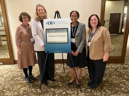 Ann Synan and Nicole McGlynn with co-presenters at ADEA