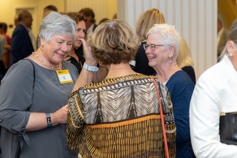 Alumni mingle during the cocktail hour at the 2024 Alumni Reception.