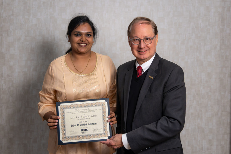 James S. and Janice I. Wefel Memorial Fund 1st Place - Shri Vishalini Rajaram