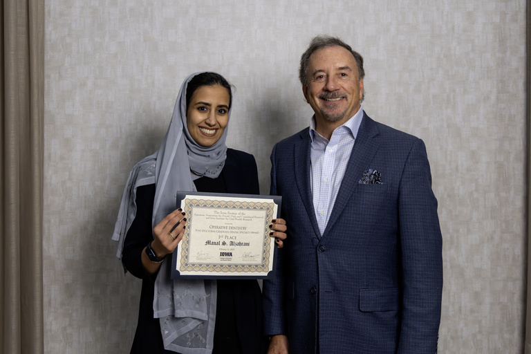 Operative Dentistry Post-Doctoral/Graduate Dental Specialty Award 1st Place - Manal S. Alzahrani