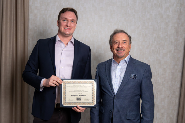 Orthodontics Post-Doctoral/Graduate Specialty Award 1st Place - Benjamin Bouchard