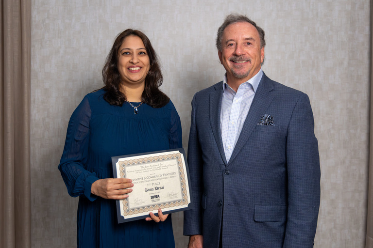 Preventive & Community Dentistry Post-Doctoral/Graduate Dental Specialty Award 1st Place - Rima Desai