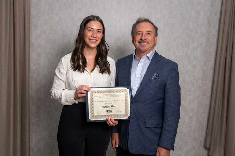 Iowa OKU Mu Chapter Award 2nd Place - Madeline Berst