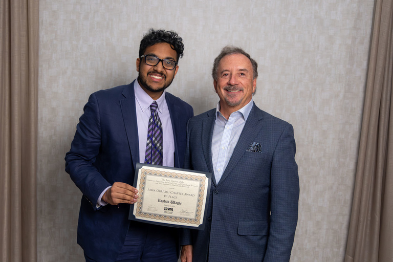 Iowa OKU Mu Chapter Award 1st Place - Keshav Wagle