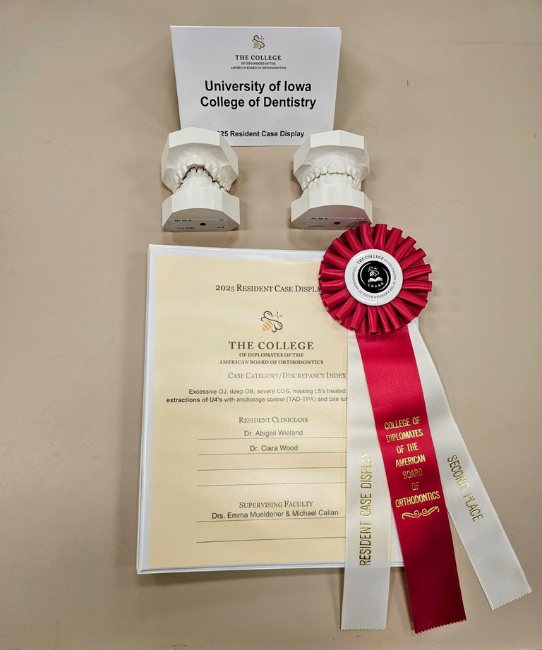 Iowa orthodontics at the AAO annual meeting in April.