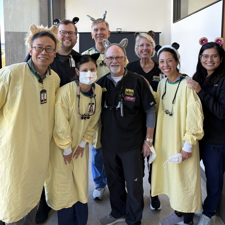 More members of the Department of Family Dentistry wore bunny ears on Halloween.