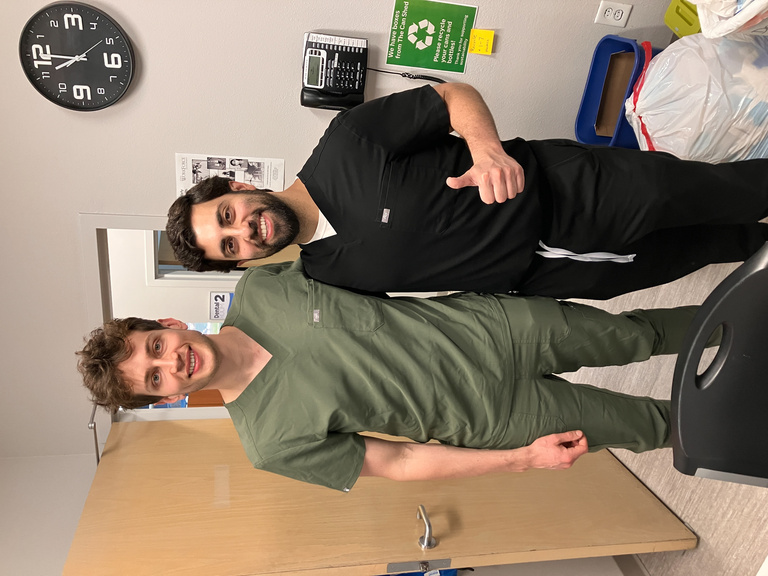 Dental students volunteering at His Hands Dental Clinic in Cedar Rapids.