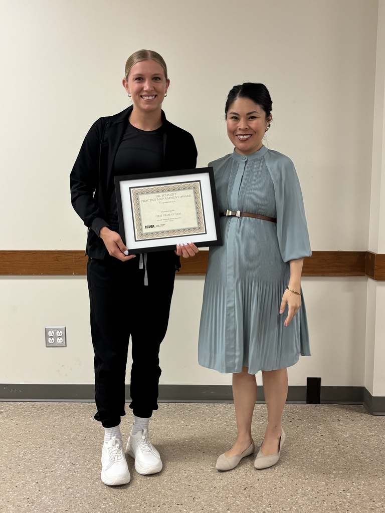 Student awardee picture during the Department of Family Dentistry award banquet.