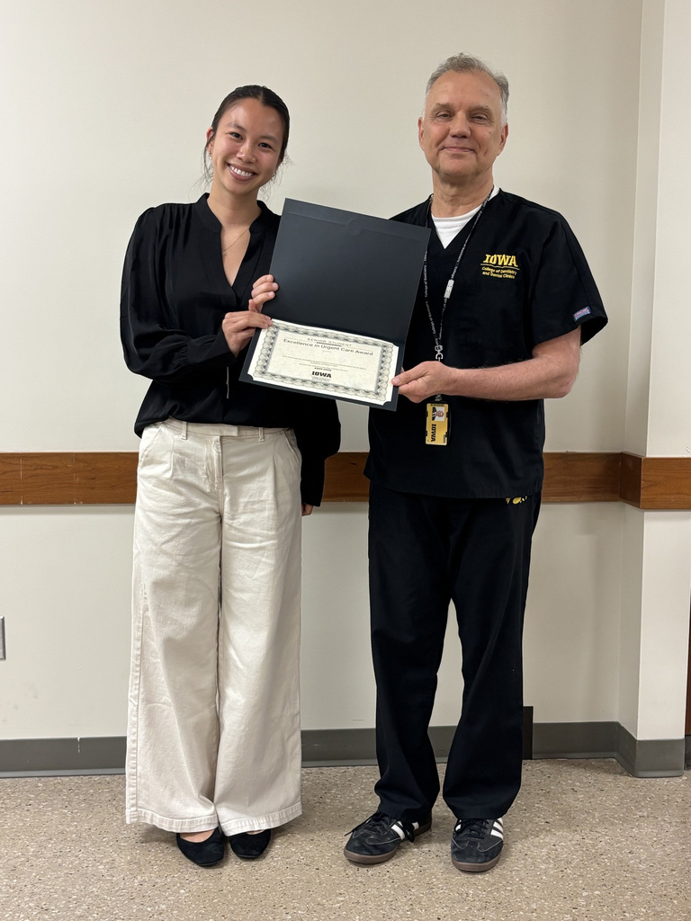 Student awardee picture during the Department of Family Dentistry award banquet.