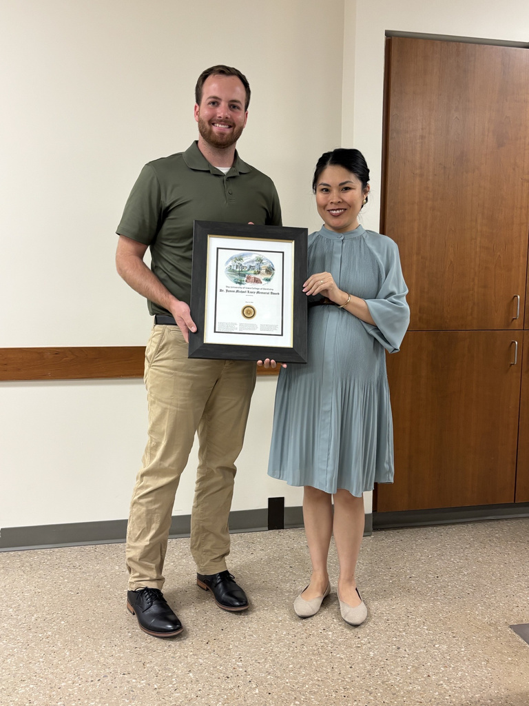 Student awardee picture during the Department of Family Dentistry award banquet.