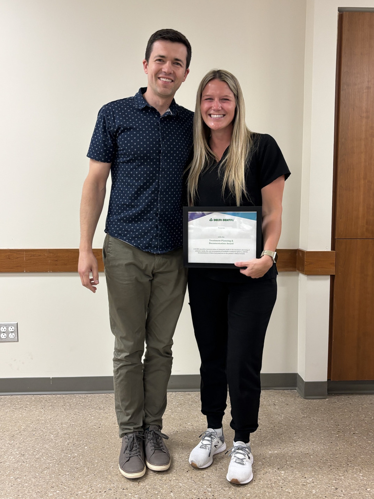 Student awardee picture during the Department of Family Dentistry award banquet.