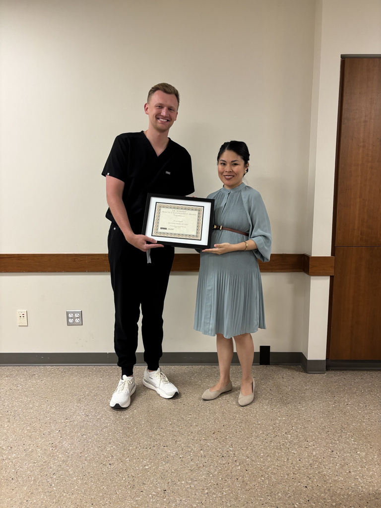 Student awardee picture during the Department of Family Dentistry award banquet.