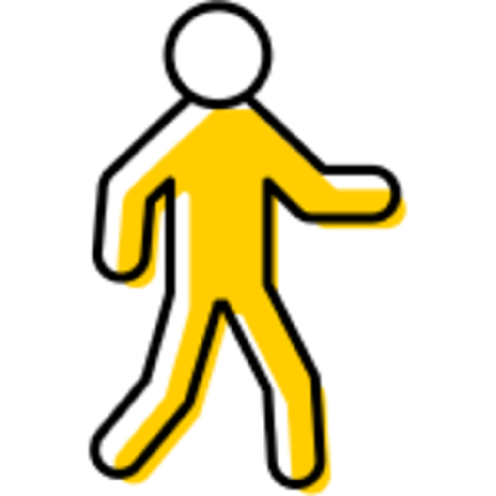 graphic of person walking