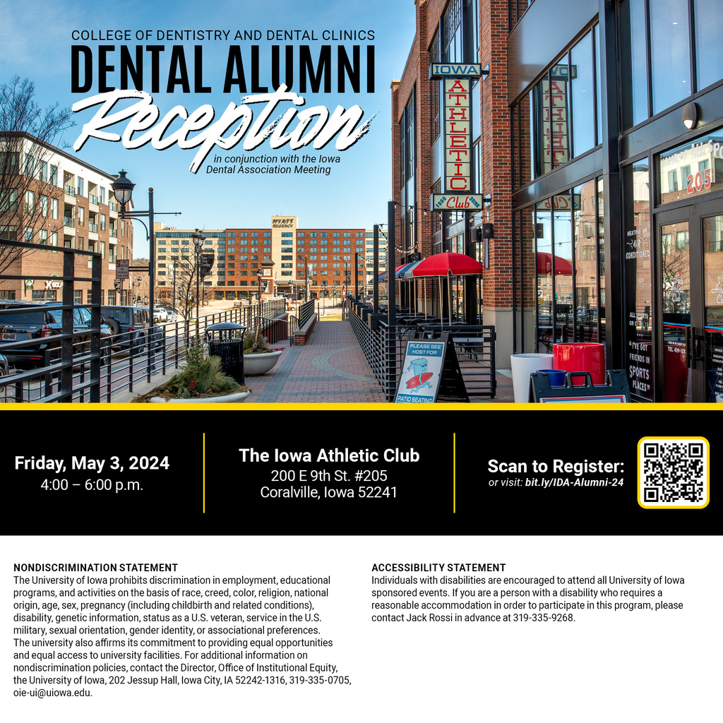 Coralville, Iowa Dental Alumni Reception promotional image