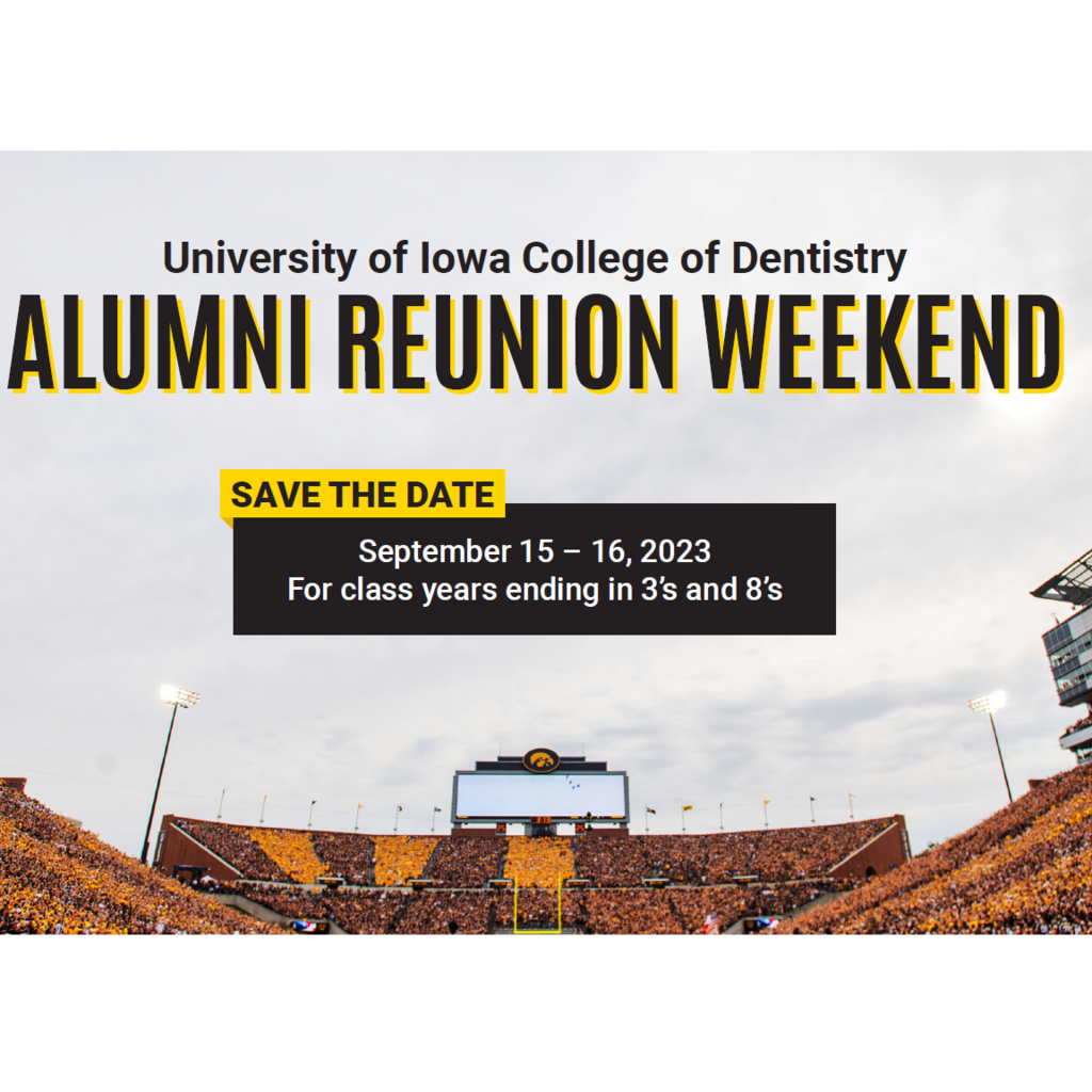 2023 College of Dentistry Alumni Weekend promotional image