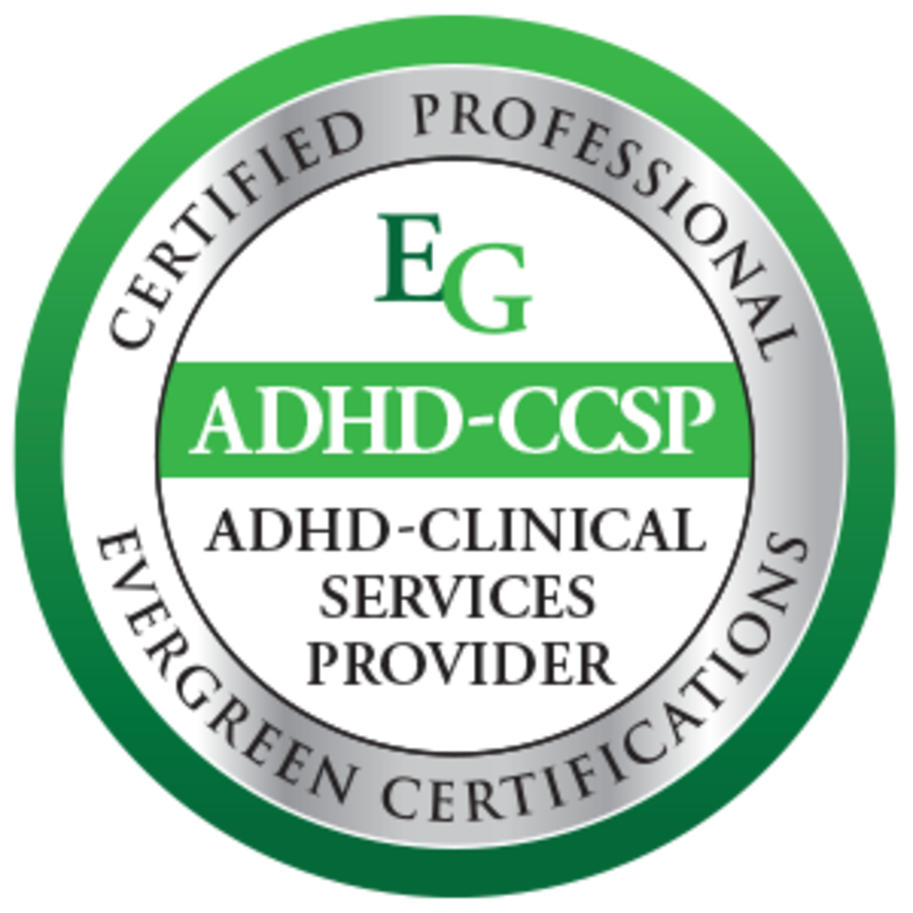 Digital Badge for Certified Professional ADHD Clinical Services Provider 