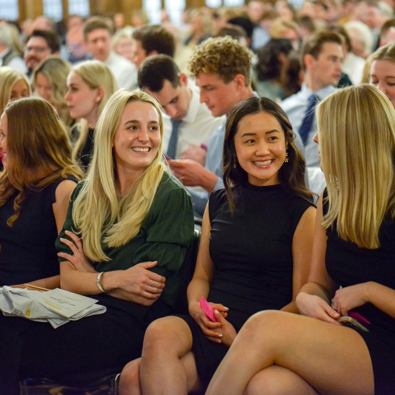 Students and Faculty at White Coat Ceremony