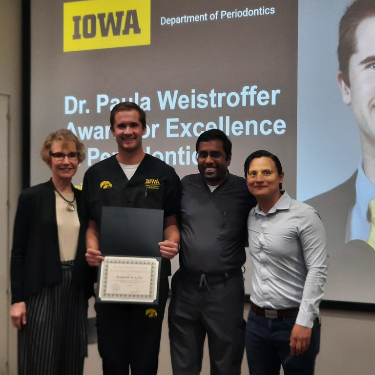 Weistroffer award presented to Gilles