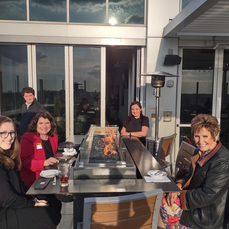Following the event attendees were invited to dinner at The Vue in downtown Iowa City.
