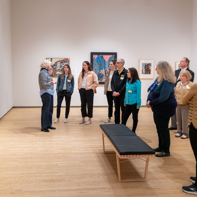 PCD CE Day attendees are taken on a guided museum tour
