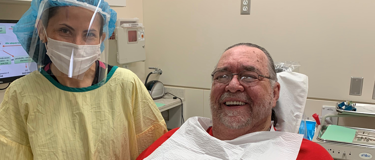 Prosthodontics Resident with Patient